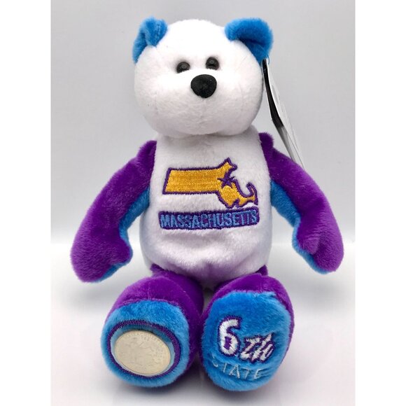 New State Coin Bear Set Limited Treasures First 12 States Colonies Collectible - Picture 7 of 16